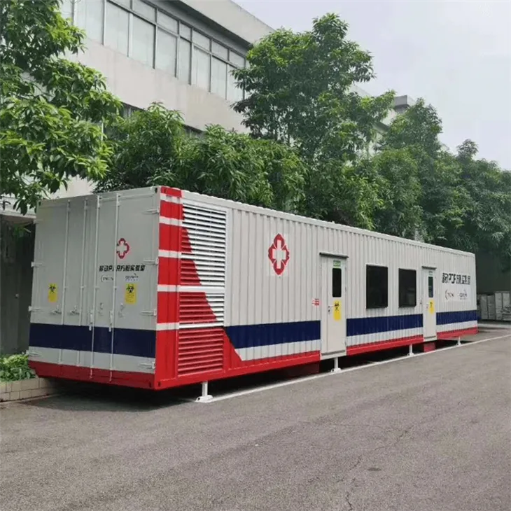 Mobil PCR Lab Virus Testing Center med sikkerhetsskap